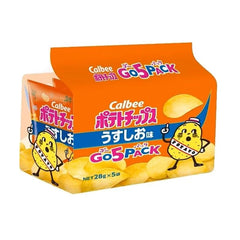 Calbee 薯片 GO5PACK(1袋5小包裝) <淡鹽味/清湯濃湯味>