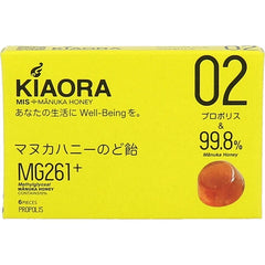MIS 麥蘆卡蜂蜜喉糖 KIAORA 02 MG261+ 蜂膠 6粒入