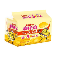 Calbee 薯片 GO5PACK(1袋5小包裝) <淡鹽味/清湯濃湯味>