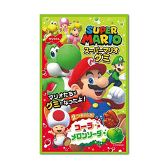 Nobel Super Mario Gummy Candy x 6 pieces <Cola & Melon Soda>