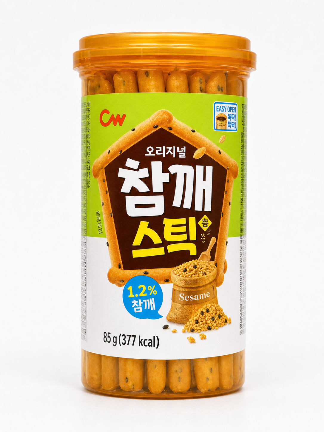 韓國 CW 青佑芝麻棒手指餅乾 85g 產品圖片