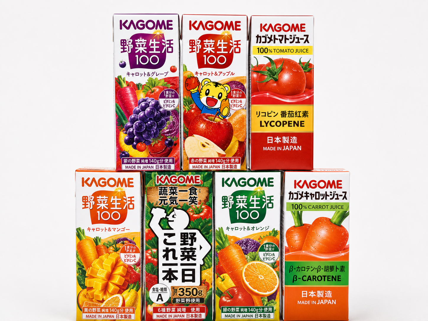 日本 KAGOME 野菜生活蔬果汁 200ml 24盒裝 產品圖片