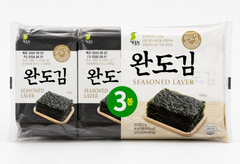 韓國 Wando Gim 原味即食海苔 3包裝 產品圖片