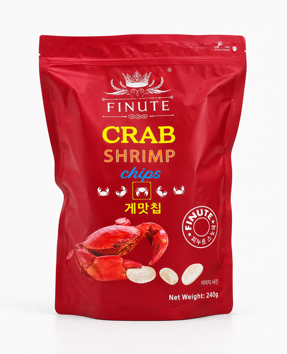 韓國 FINUTE Crab Shrimp Chips 蟹味蝦片 產品圖片