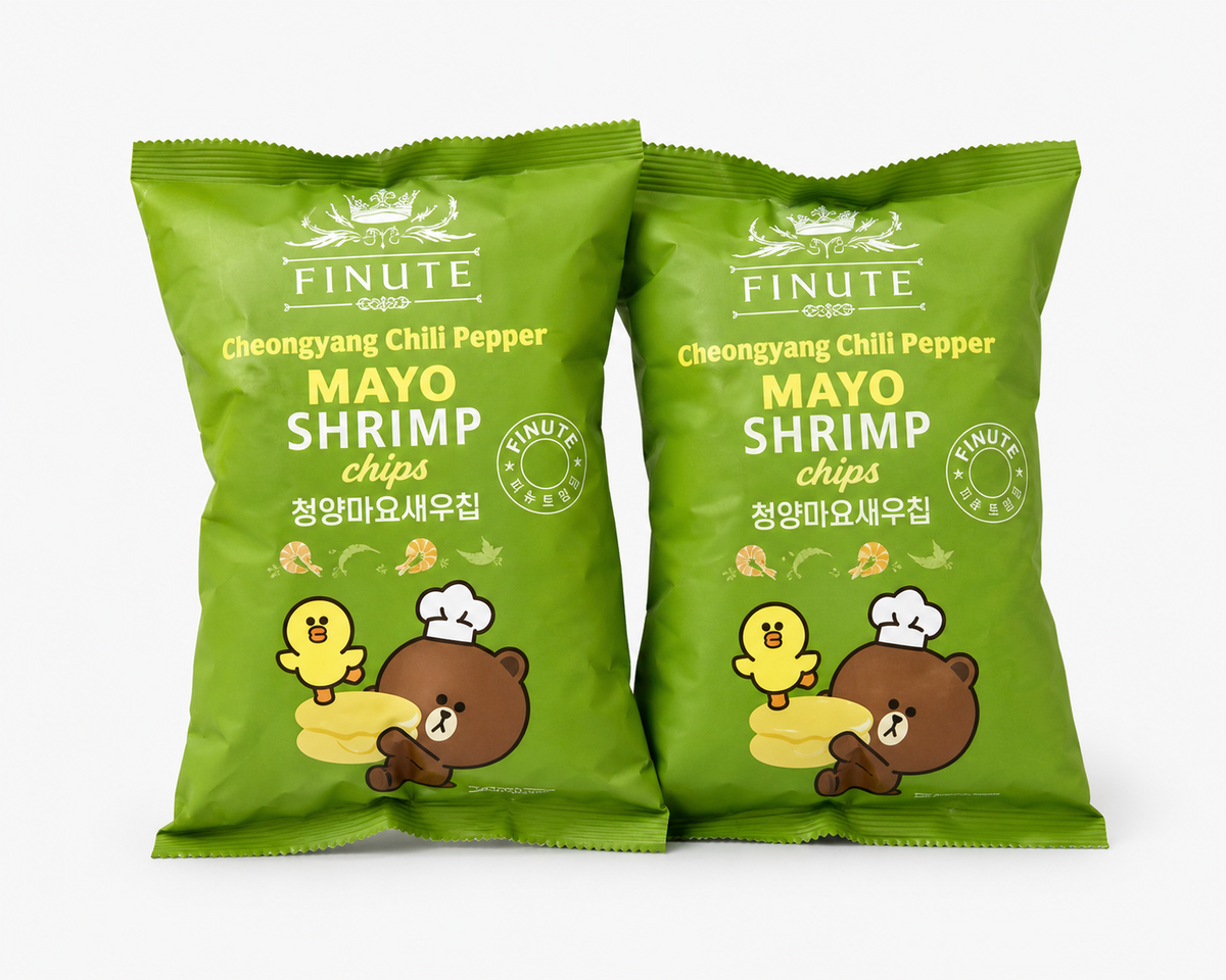 韓國 FINUTE Mayo Shrimp Chips 蛋黃醬蝦片 產品圖片