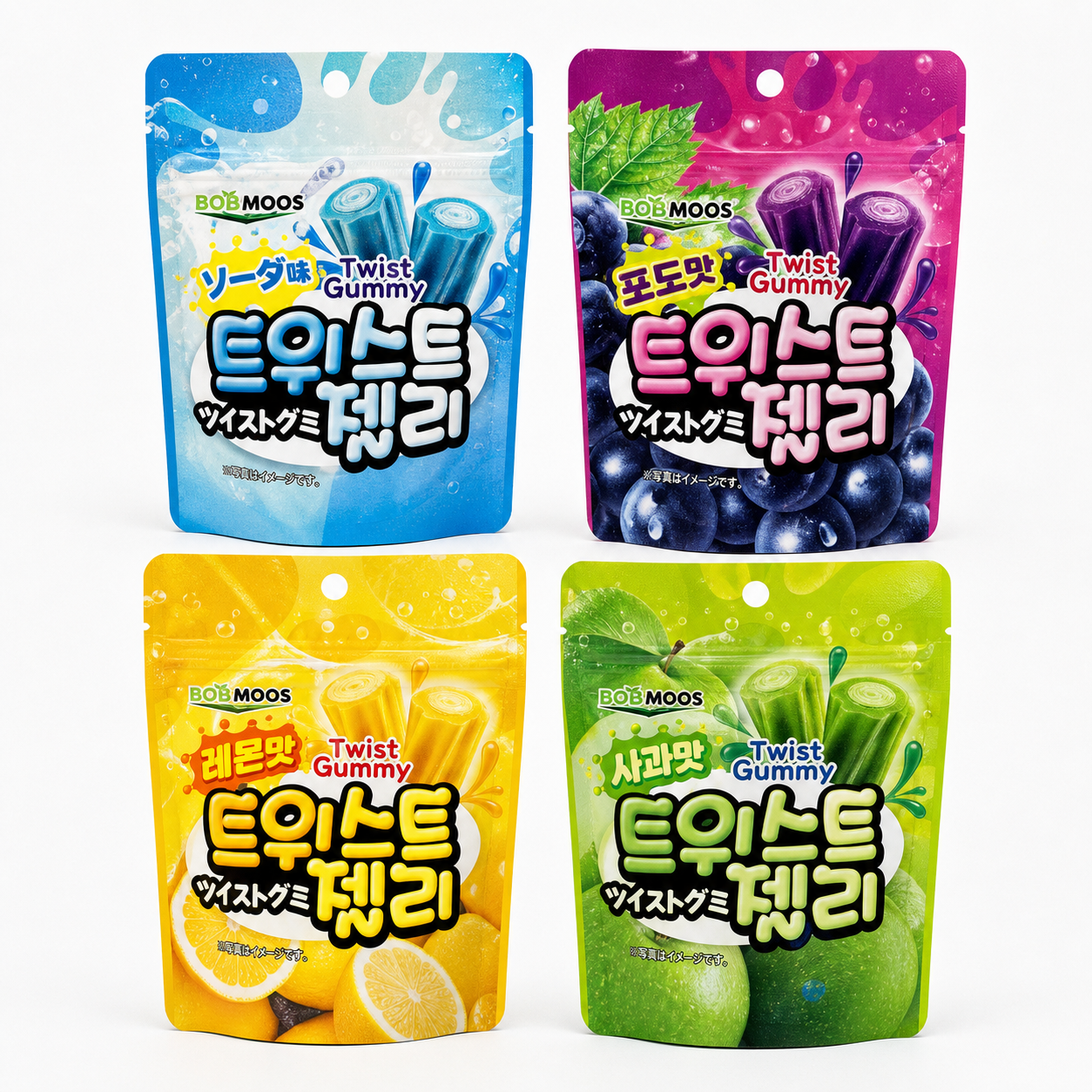 韓國 BolMoos Twist Gummy 四味軟糖套裝 產品圖片