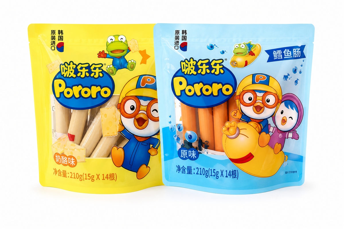 韓國 Pororo 鱈魚肉腸 14條裝 產品圖片