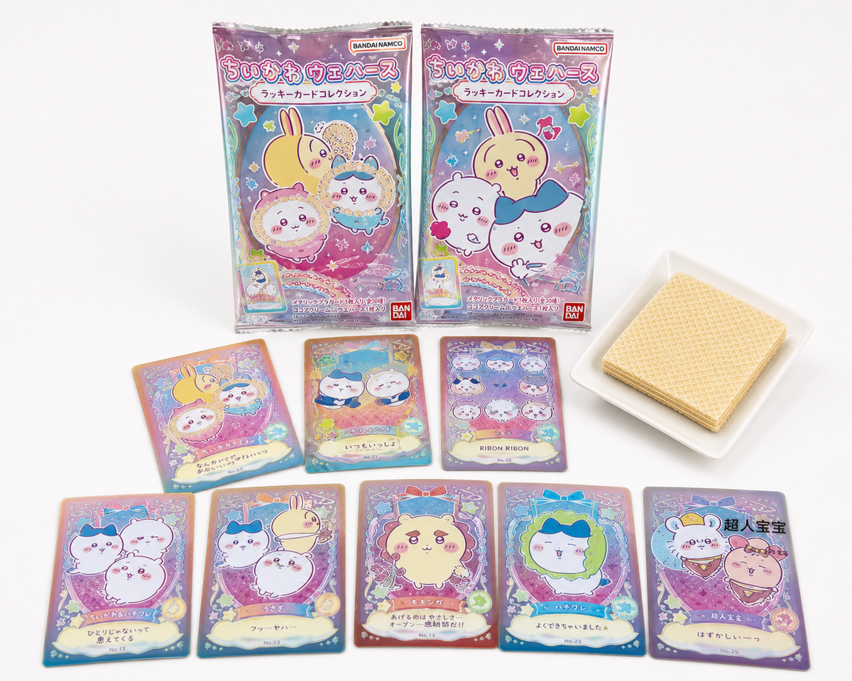 日本 BANDAI Chiikawa 威化餅幸運卡系列 產品圖片